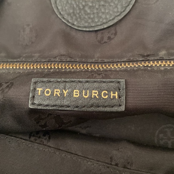 Tory Burch Black Leather Mercer Tote with Turn Lock Closure 🔥SALE🔥 - Picture 6 of 8